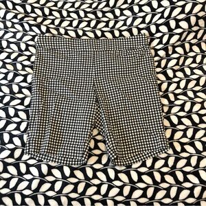 Black and White Checkered Shorts